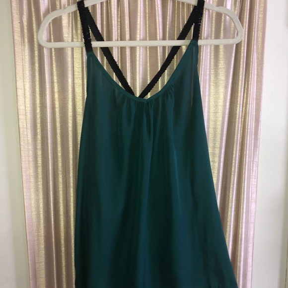Charlotte Russe Tops - Charlotte Russe Silk Tank with Beaded Straps!